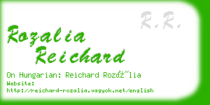 rozalia reichard business card